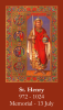 St. Henry Prayer Card